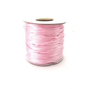 шнур сатиновый нежно розовый 1,5 мм 1 метр