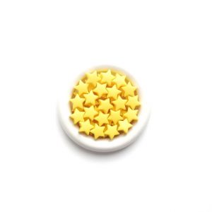 силиконовая мини-звездочка 14*14*8 мм желтая