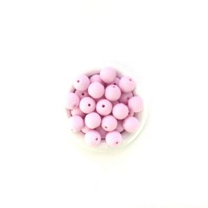 силиконовые бусины рефленные 15 мм цвет бледно розовый