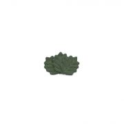 тканевые фигурные листики 6,8*5,6 см цвет темно зеленый