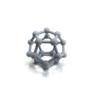 силиконовый прорезыватель молекула 9,4 см цвет серый