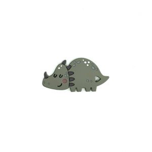 силиконовый прорезыватель дино-носорог 5,5*10,9*1